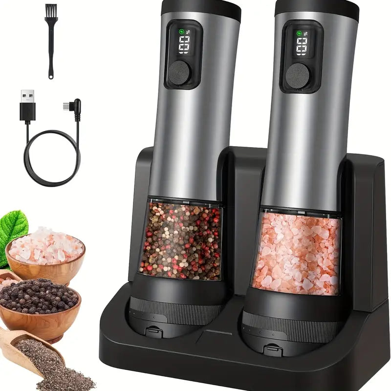 Culinara Electric Salt & Pepper Grinder Set
