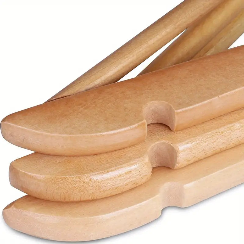 Oaklyn 20-Piece Non-Slip Wooden Clothes Hanger Set with Grooves