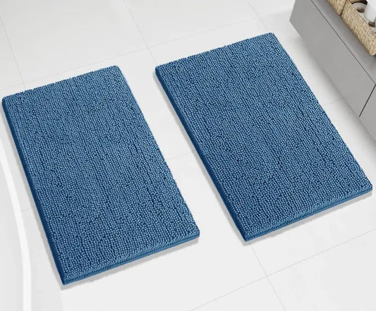 2 Piece Soft Cozy Plush Chenille Bath Mat