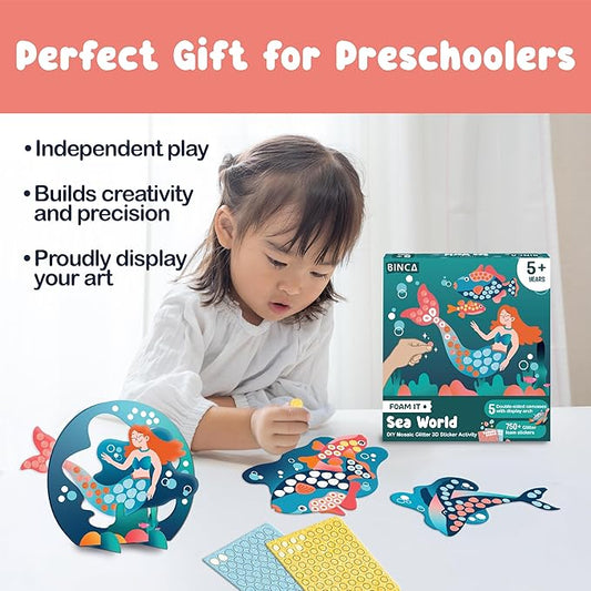 BINCA Foam Sticker Mosaic Art Activity