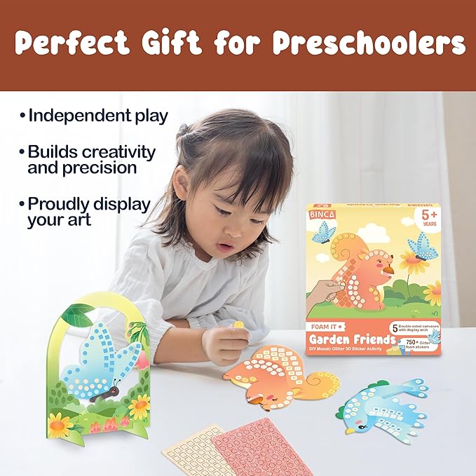 BINCA Foam Sticker Mosaic Art Activity