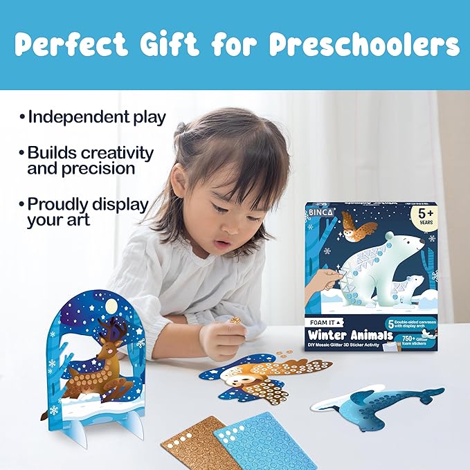 BINCA Foam Sticker Mosaic Art Activity