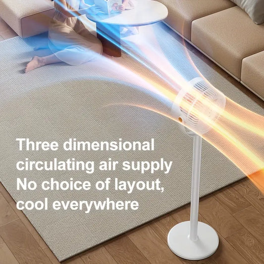 AeroFlow Adjustable 5-Speed Rechargeable Floor Fan