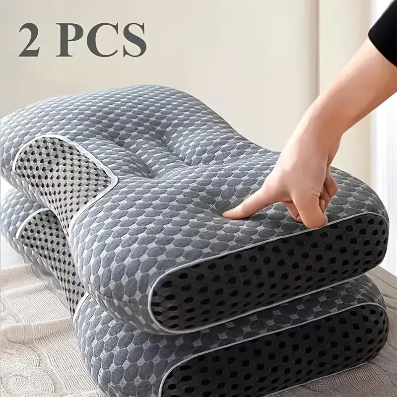 Somnia 2-Piece Ergonomic Neck Pillow Set